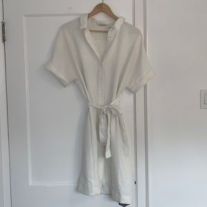 BABATON WHITE T-SHIRT DRESS